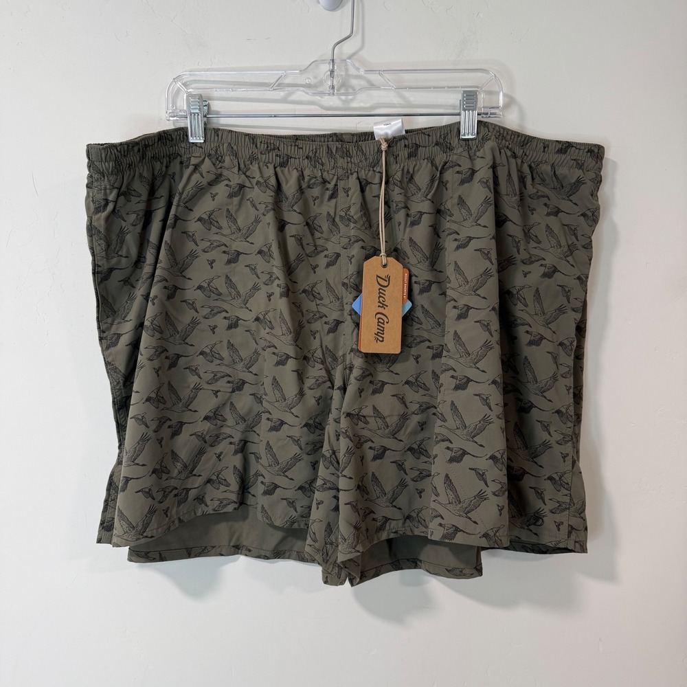 Duck Camp Mens Scout Shorts 3XL Birds of a Feather NWT 5" Inseam UPF 40+ Swim